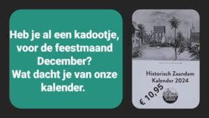 Nieuwe kalender 2024 met tekeningen van Historisch Zaandam