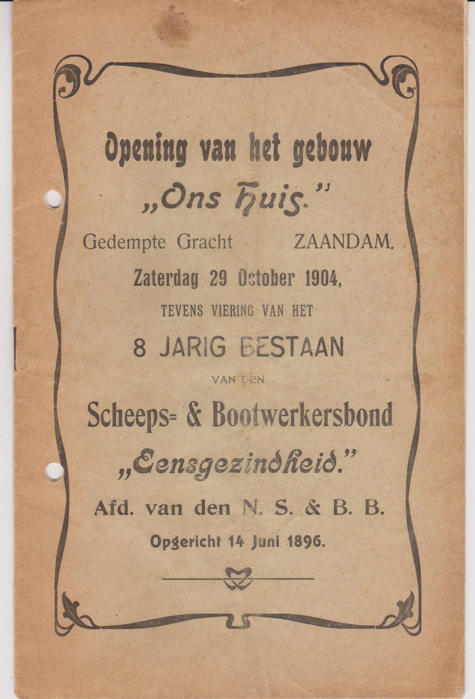 Ons Huis Opening