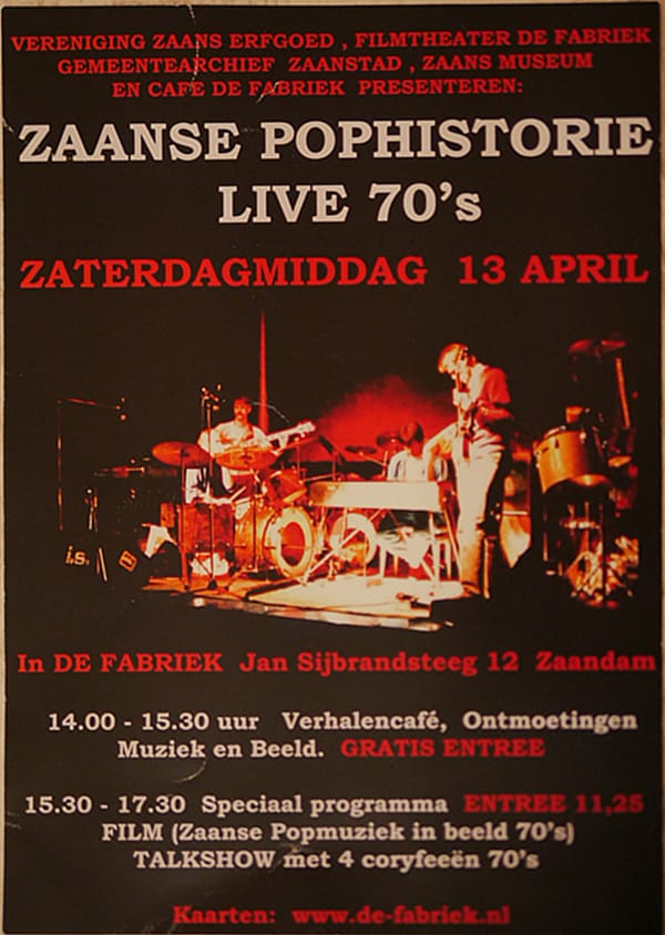 Zaanse Pophistorie Leeft II: Jaren ’70